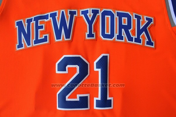 Maglia New York Knicks Iman Shumpert #21 Arancione